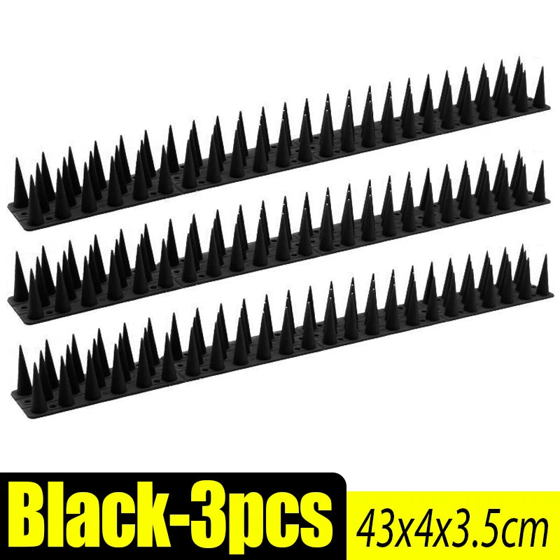 anti oiseaux pointes coniques protection jardin blanc noir moderneextérieur sécurité avifaune