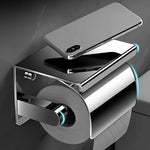 distributeur papier toilette acier inoxydable moderne minimaliste vis fixations papier argenté geometrique