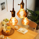 ampoules led transparentes spirale dorée vintage filament e27 220v 4w a60 st64 t45 g80