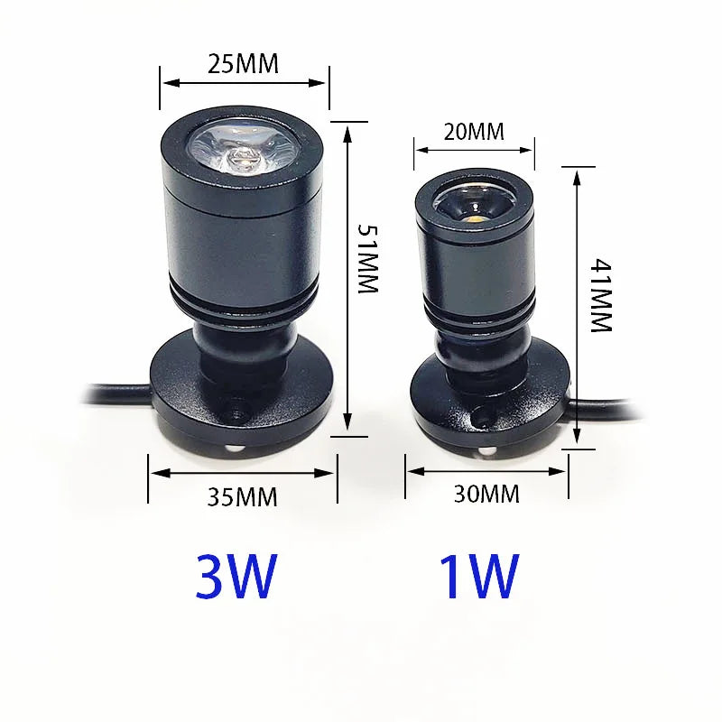 projecteur led rgb bluetooth usb 5v noir moderne cordon 300mm 1w 3w