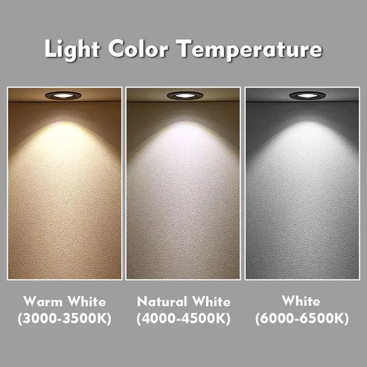 ampoule led spot noir blanc gris métallisé moderne 12v 68mm 55mm 14mm