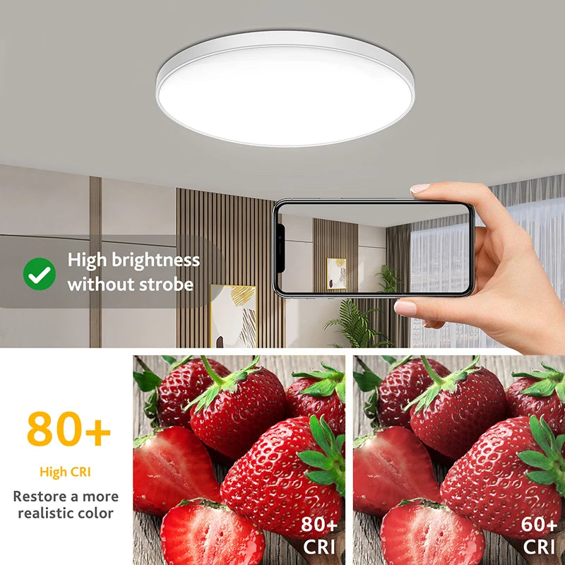 lampe led moderne blanc rond facile 2000 82000 lumens 30w 40w