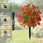 bouquet fleurs artificielles multicolore réaliste intérieur extérieur décoration jardin anniversaire fêtes