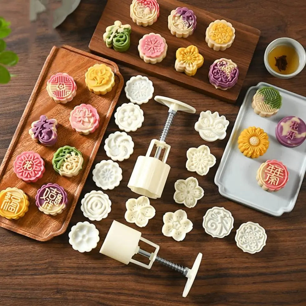 moule biscuits motifs floraux moderne multicolore plaque fourchettes fondant gâteau deco