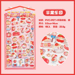 sticker 3d kawaii alimentaire animal multicolore bricolage scrapbooking coque téléphone cadre photo