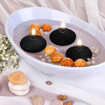bougies flottantes noires rondes 10g 20g 1.5pouce 1.8pouce minimaliste fil vases table mariage