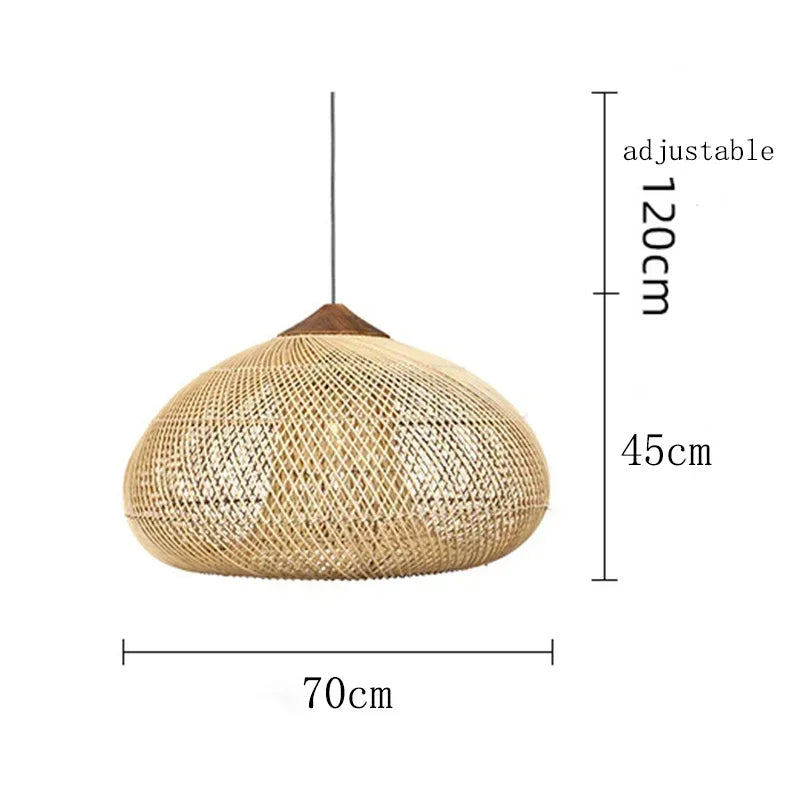 suspension lumineuse pendentif rotin noir moderne salon cuisine chambre