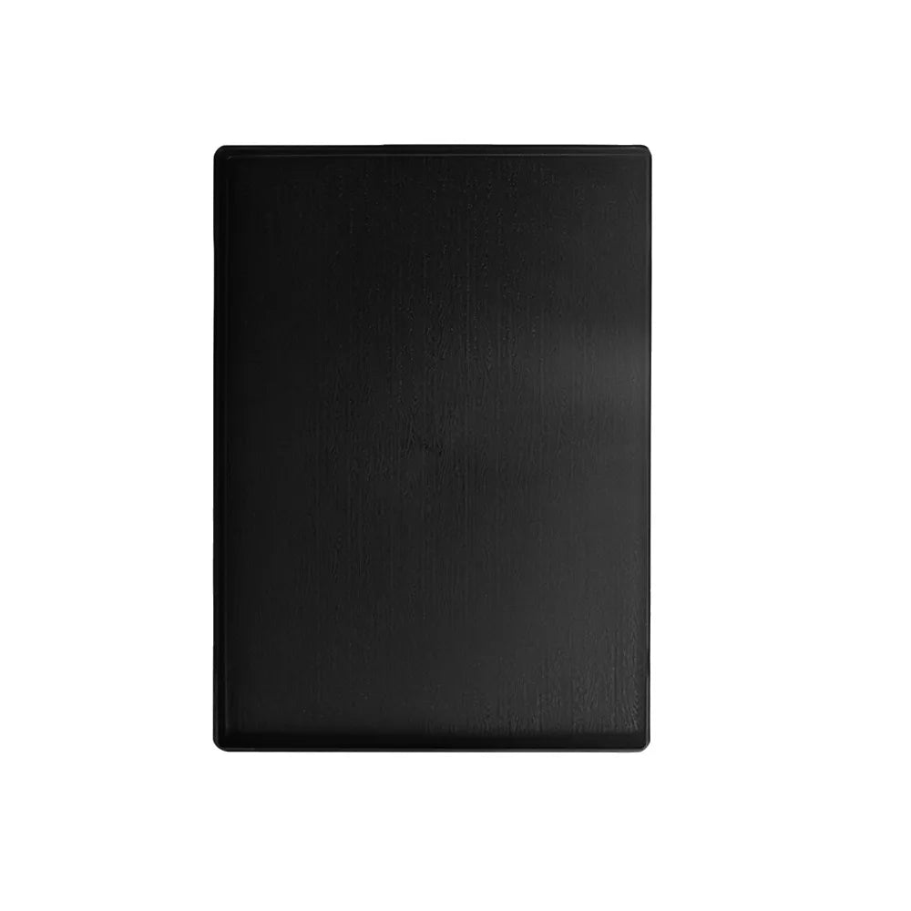 assiettes modernes texture bois opaques noir grandes moyennes petites extra grandes
