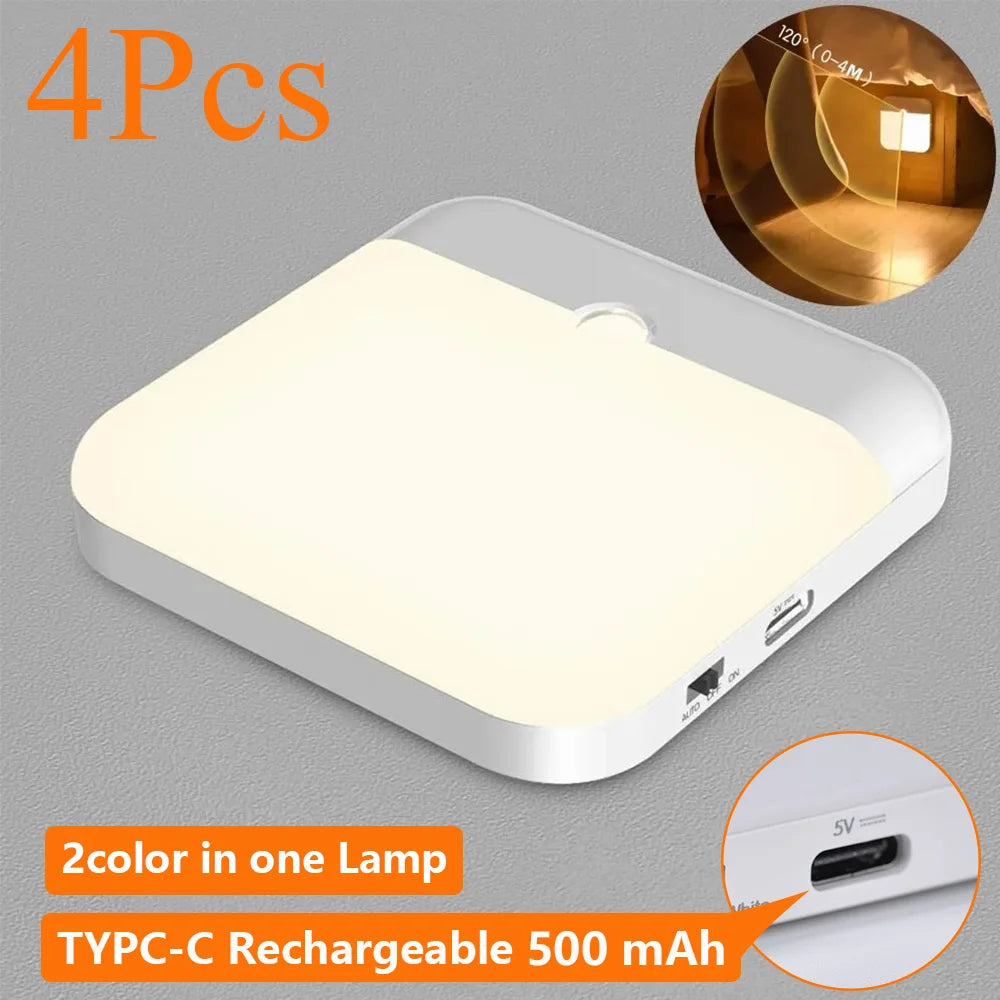 lampe led rechargeable veilleuse rectangle blanc mat moderne aimant usb interrupteur tactile