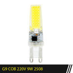 Ampoule LED G9 moderne 6W 9W blanc transparent AC DC 12V 220V