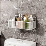 panier mural noir maille métallique moderne rangement salle bain accessoires organisation cuisine maquillage produits