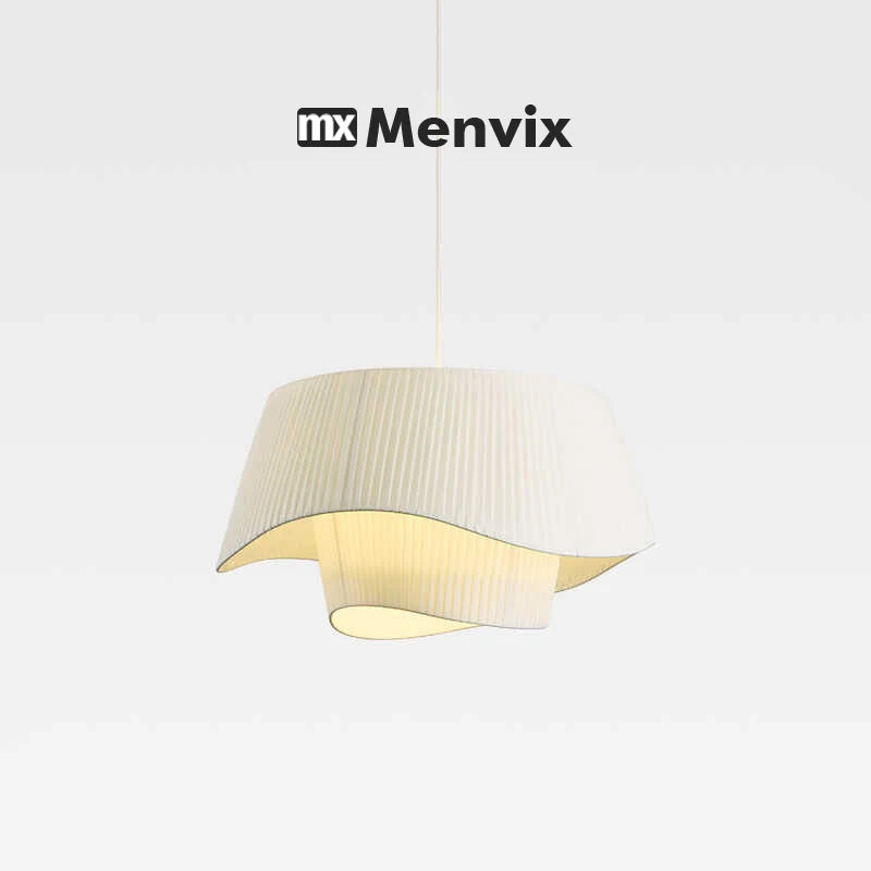 lampe suspendue moderne blanche rayures verticales salon chambre éclairage 50cm 60cm 80cm led flux
