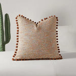 housses coussins décoratifs nordique moderne 100 polyester géométrique pompons verts adhésifs 45x45cm 30x50cm