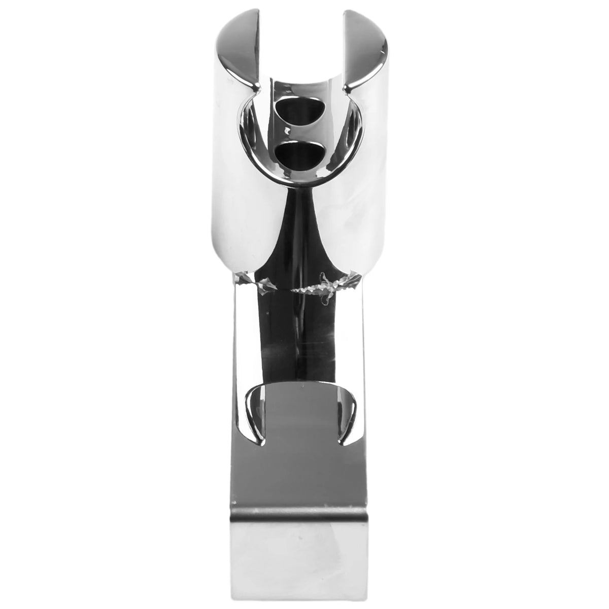 support barre douche argenté surface lisse moderne fixation murale vis chevilles