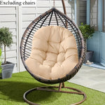 fauteuil suspendu coussin forme imperméable coton polyester marron vert bleu gris noir moderne confortable