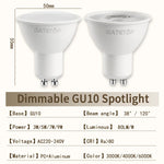 ampoule led gu10 blanc moderne rail éclairage intérieur maison chambre salon projecteur 50w