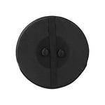 coussin siège rond mousse mémoire forme tissu oxford noir fixé imperméable classique
