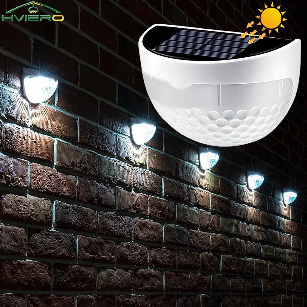 lumière solaire led moderne blanc perforée autoinstallation extérieure