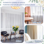 ruban plis polyester blanc translucide moderne 10m adhésif rideaux couture plissage