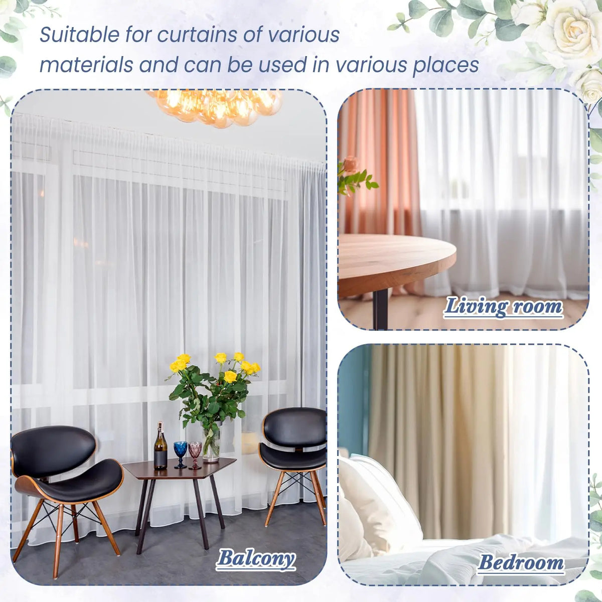 ruban plis polyester blanc translucide moderne 10m adhésif rideaux couture plissage