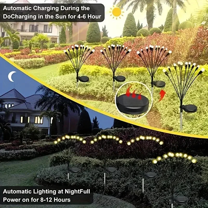 guirlande lumineuse solaire moderne multicolore sphériques clips extérieure jardin led blanc