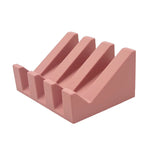 support savon silicone vert rouge moderne salle bain cuisine durable auto drainant éponges