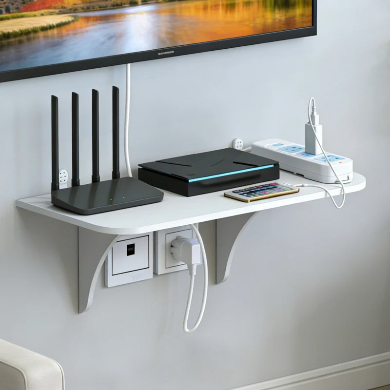 étagère murale flottante blanche moderne réutilisable pvc respectueux environnement murale seule plaque plat lisse