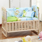 ensemble literie bébé animaux compagnie motifs doux coton polychrome protections matelas draps