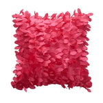 coussin décoratif moderne motif pétales blanc 42cm 42cm salon lit