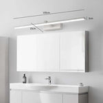 lampe miroir moderne noire fixée mur led patch light chambre salle bain