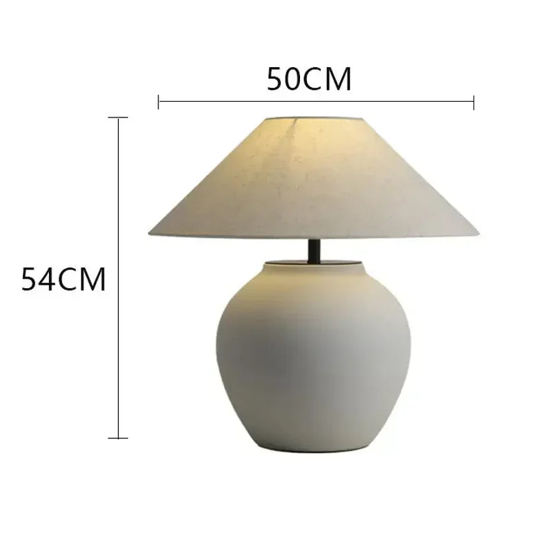 lampe table moderne céramique gris abat jour beige led rechargeable télécommande chambre coucher