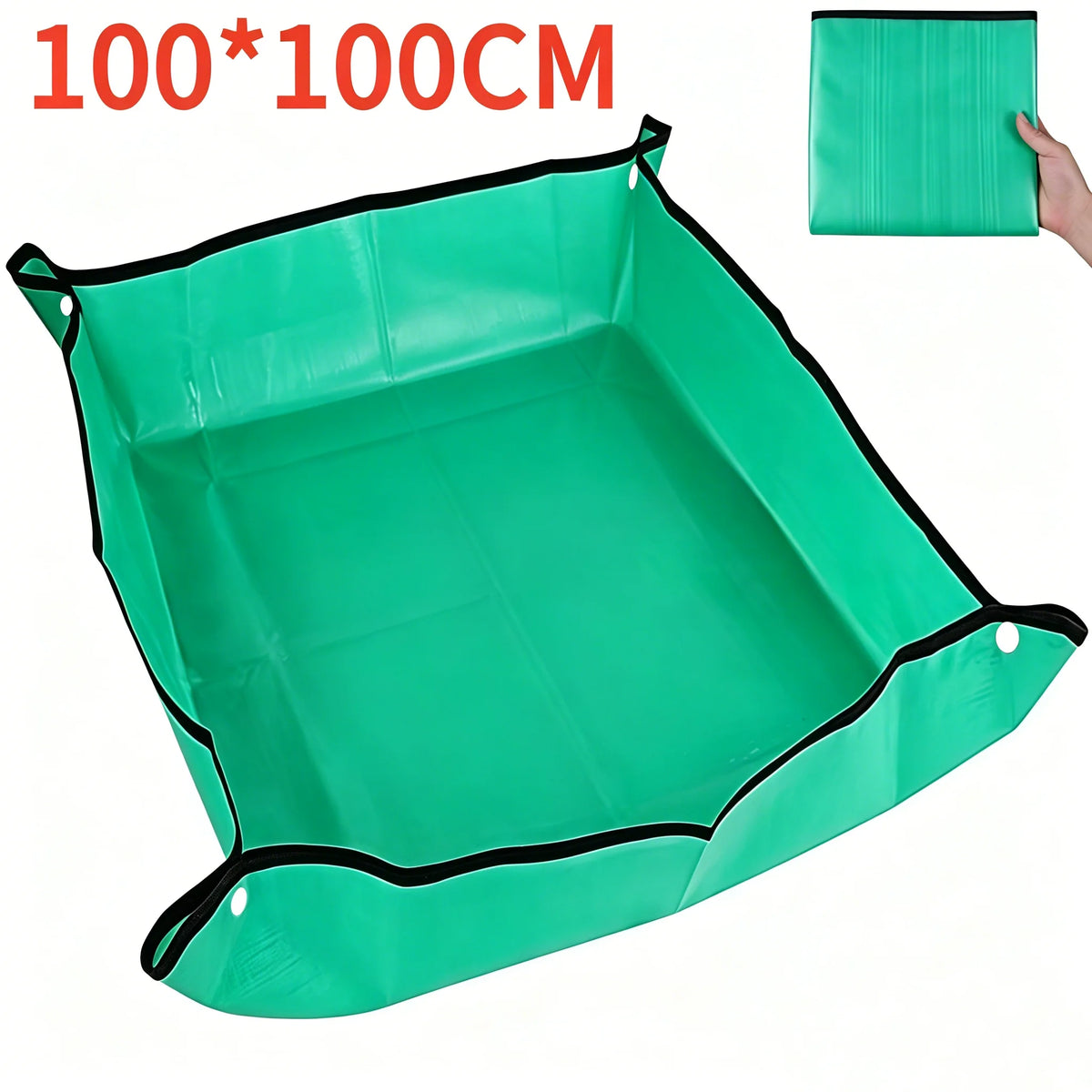 tapis protection jardinage vert texture tissée moderne imperméable réutilisable transplanteur pots fleursintérieur anti salissure