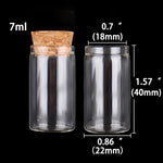 tubes essai verre bouchons liège 5ml 7ml 10ml 14ml 18ml 20ml 25ml 30ml
