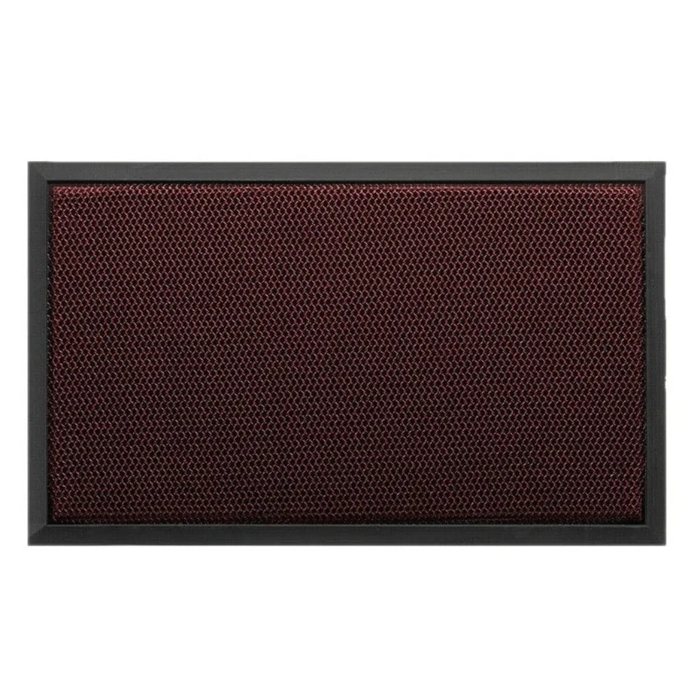 tapis antidérapant imperméable moderne maille dense sol intérieur noir gris rouge
