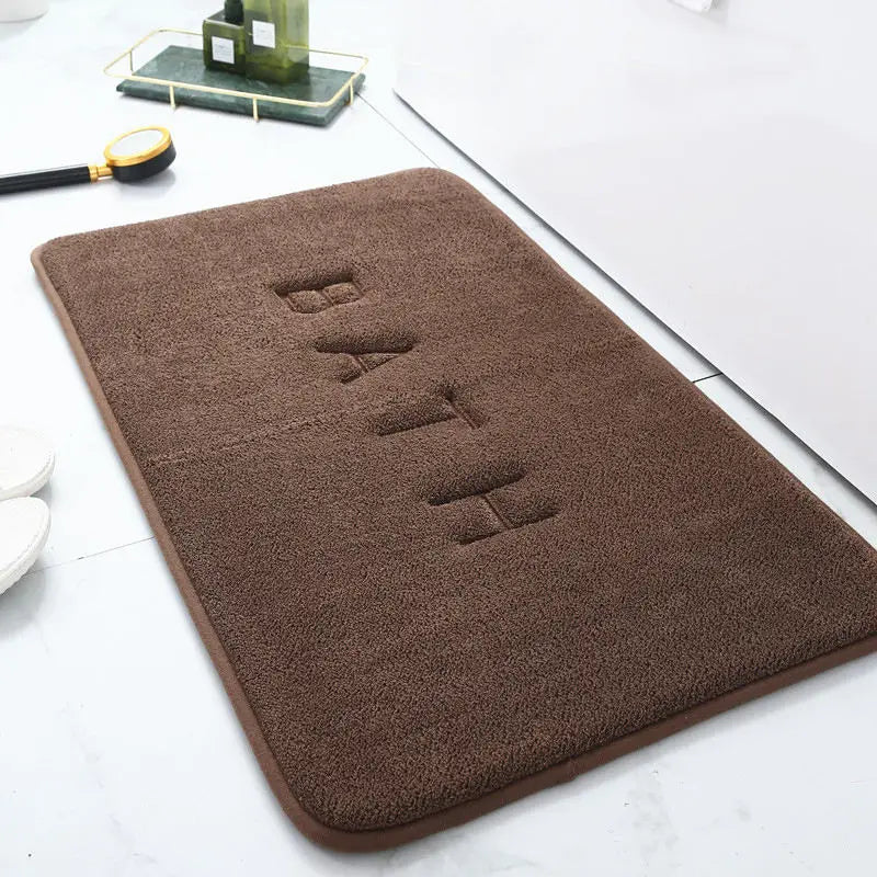 tapis bain gris moderne duvet antimorphe bath serviettes salon chambre