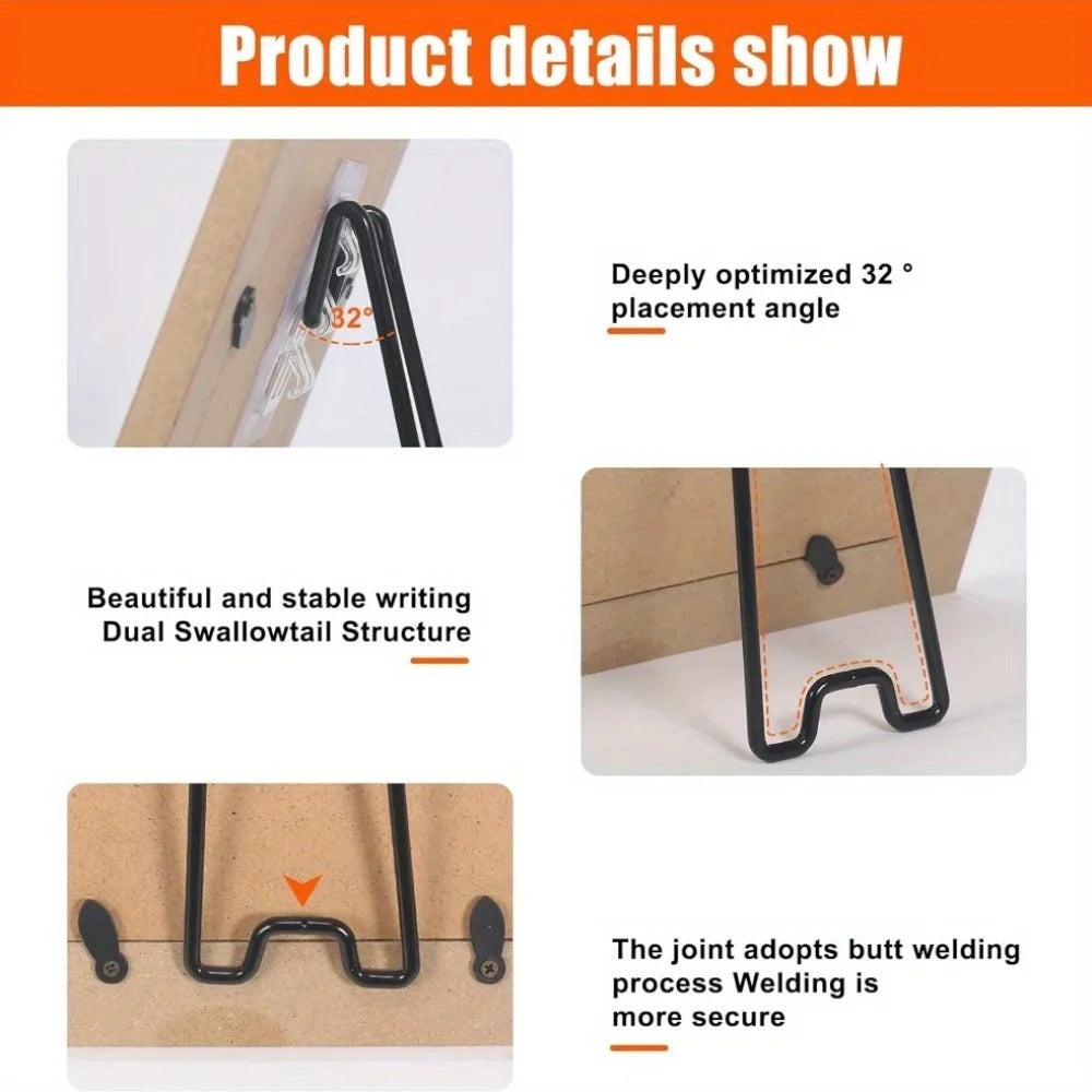 supports photo adhésifs métal noir blanc bois clair décoratifs minimalistes paquet