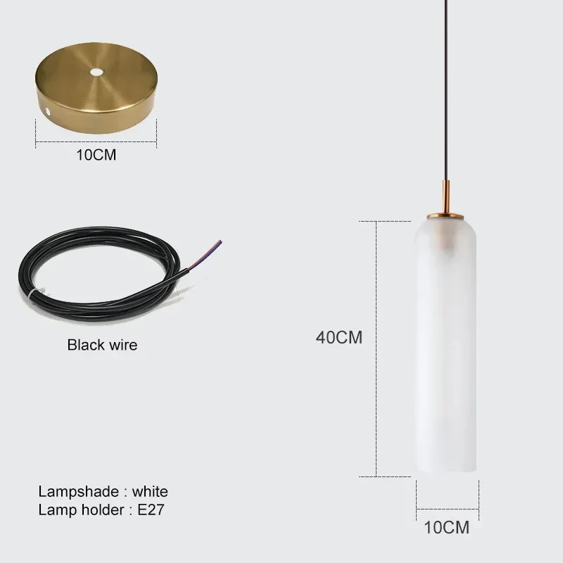 lampe murale moderne or argent transparente élégante câble électrique fixée chambre cuisine