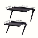 support rangement réglable noir plateau texturé multifonction moderne orangerouteurwifi tablette photo
