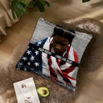 taie d'oreiller carrée 50x50cm polyester motif ASAP ROCKY DON'T BE DUMB moderne fixations