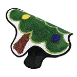 tapis arbre noël antidérapant fibre polyester résistant rides extérieur porte sol festive