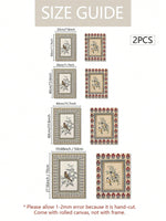 affiches imprimées oiseaux fleurs vintage classiques intérieur salon chambre 20x30cm 30x40cm 40x60cm 50x70cm