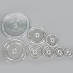 support pot transparent rotatif base ronde lazy susan plastique acrylique moderne fixations bijoux décoration
