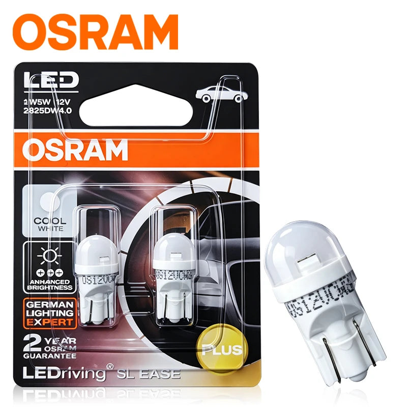 ampoules led blanc 12v t10 w5w 194 modernes +25 brightness opaques 2ans warranty