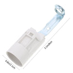 suspension lampe douille candelabra base blanc argenté noir industriel fixations métal plastique
