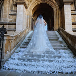 voile mariée blanc plumes bohème romantique femme occasionnel original trendy