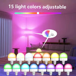 ampoule led rechargeable e27 usb multicolore gradient moderne télécommande adhésif blanc rouge bleu vert