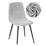 chaise moderne velours beige blanc violet rose marron orangeversible 22 48cm