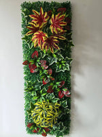 panneau végétal artificiel décoratif fleurs feuilles mur jardin extérieur maison moderne