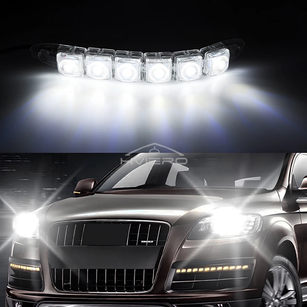 bande led flexible adhésive carrés lumineux noir blanc moderne fonctionnelle 12v 6led 2000 lumens