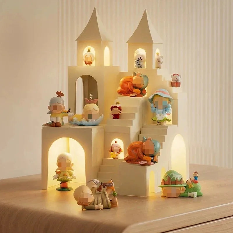 étagère château papier blanc exposer figurines bibelots décoration chambre moderne